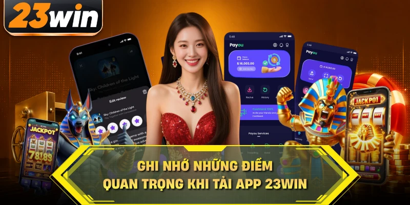 Ghi nhớ những điểm quan trọng khi tải app 23WIN